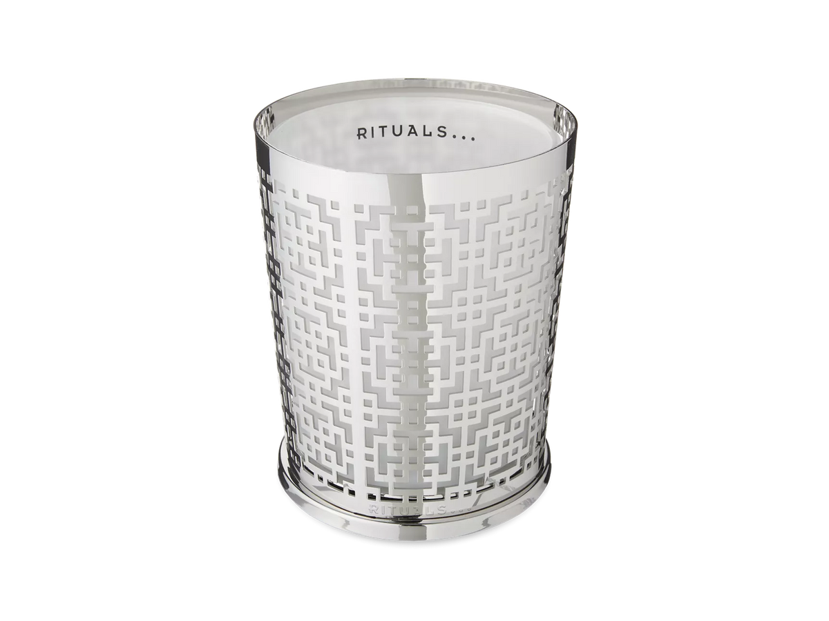 Luxury Candle Holder - Metal Window Silver