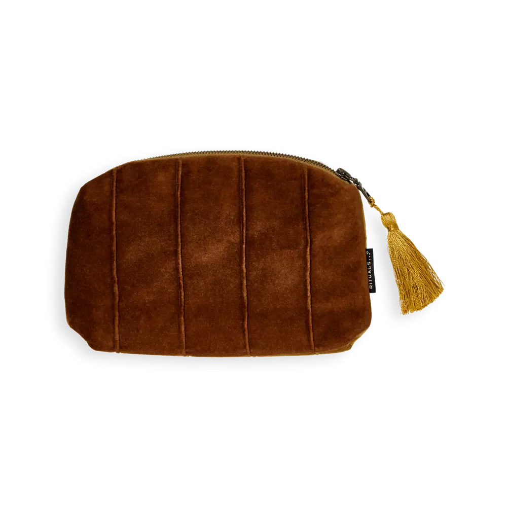 House of Rituals Vellore Collection Make-up Bag cotton velvet pouch small