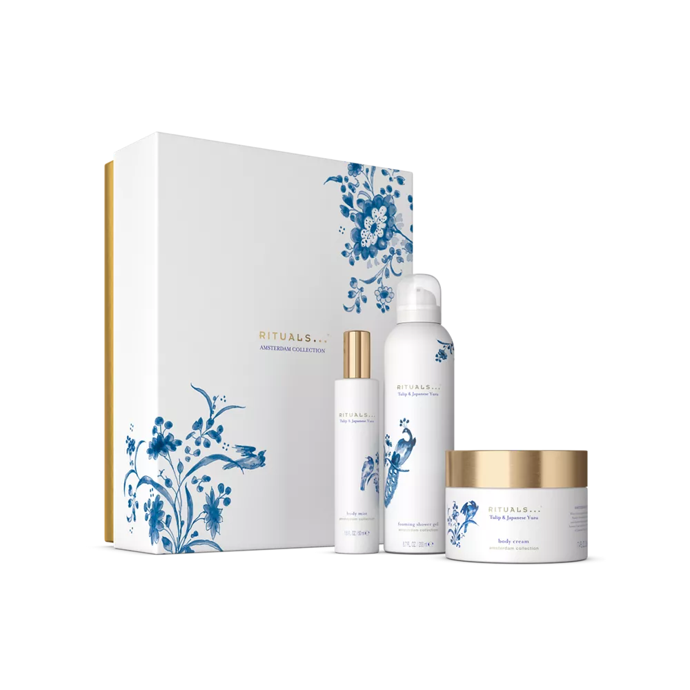 Amsterdam Collection Gift Set foaming shower gel 200ml, body cream 220ml, body mist 50ml
