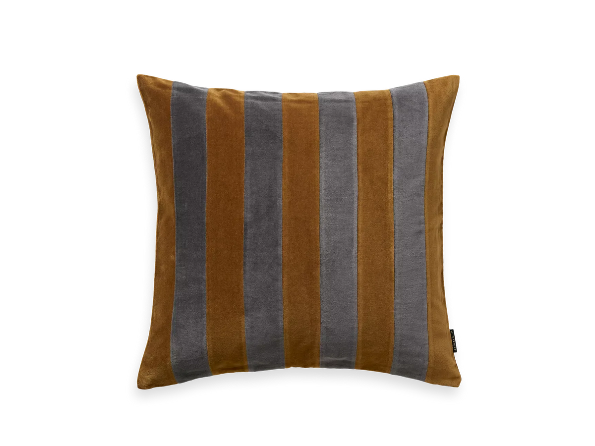 Vellore Cushion Cover Mocha Stripes 50 x 50cm