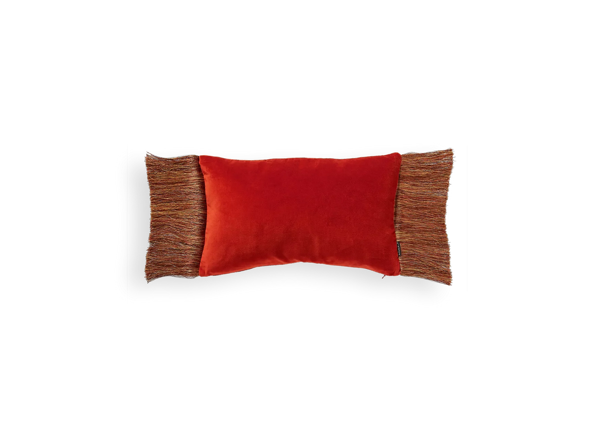 Vellore Cotton Velvet Cushion case 50x30cm Warm Orange