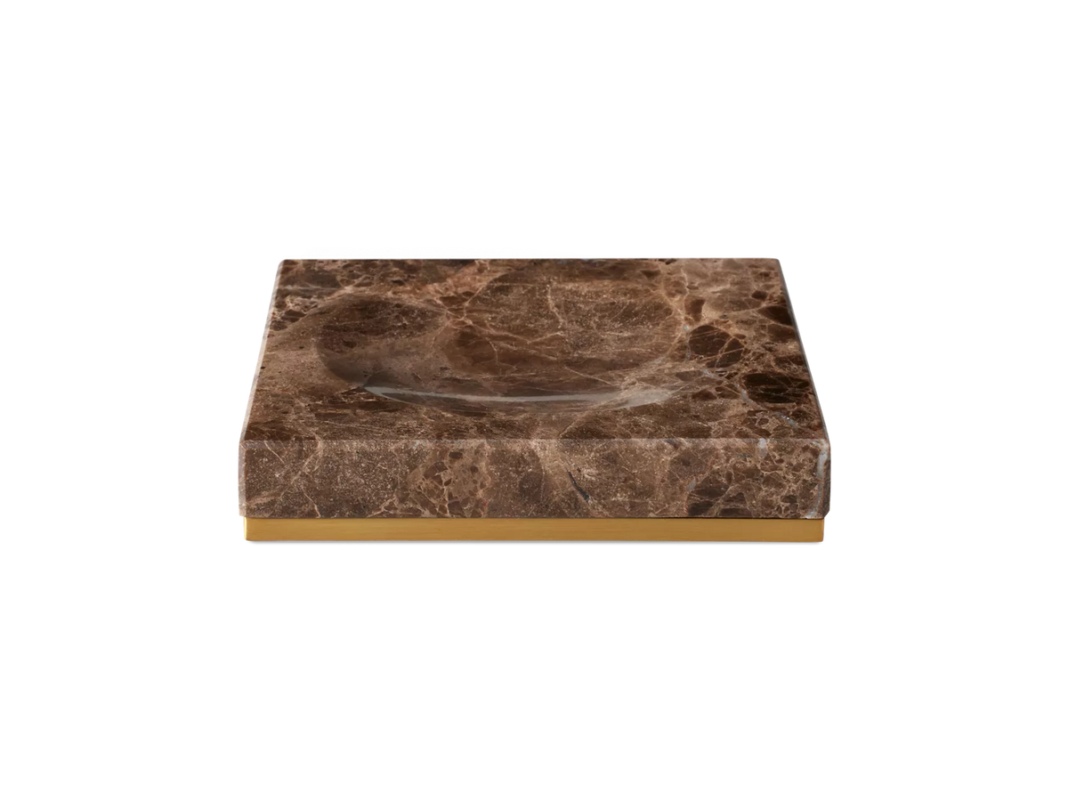 Dedaine Soap Tray Brown Marble