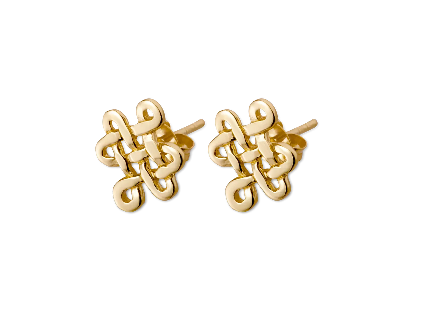 House of Rituals Infinity Stud Earrings vergulde Infinity-oorbellen