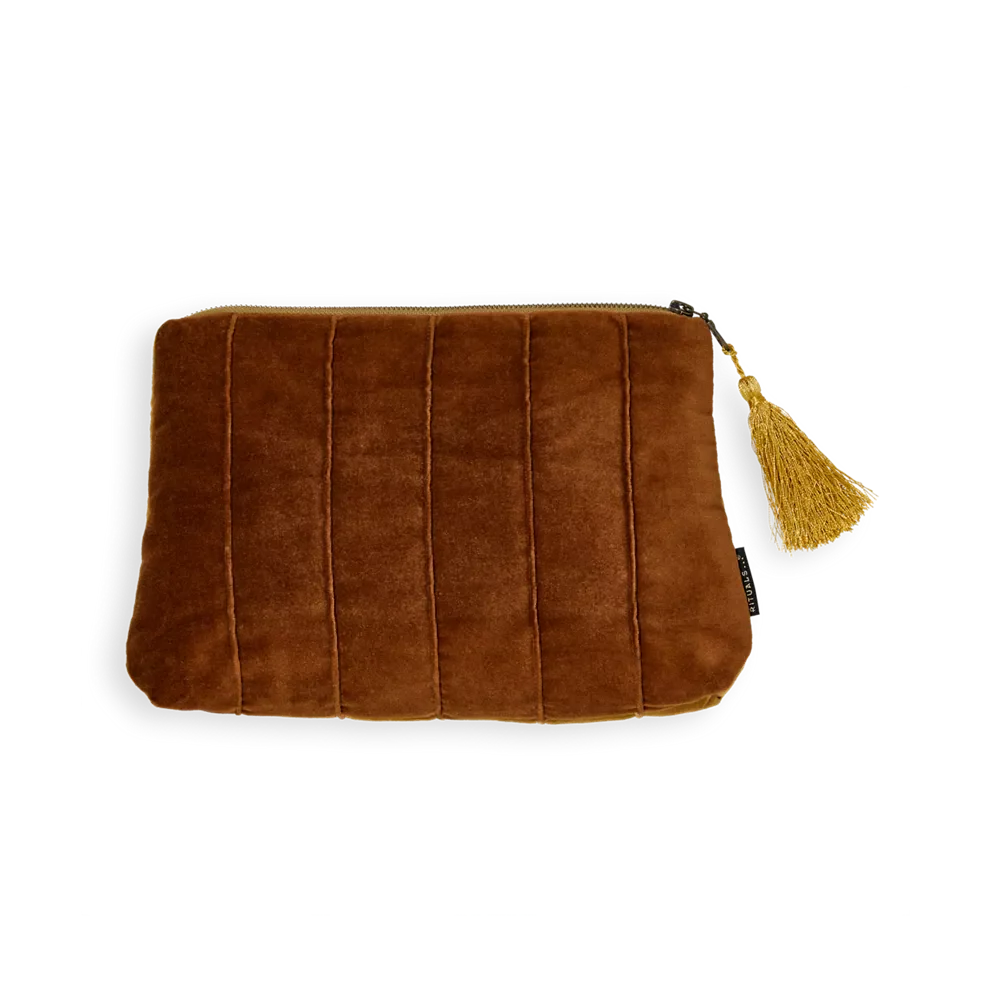 House of Rituals Vellore Collection Toiletry Bag cotton velvet pouch medium
